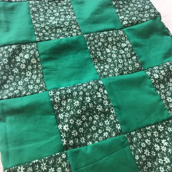 Handmade Forest Green Floral Tote Bag BRAND NEW - Picture 2 of 5